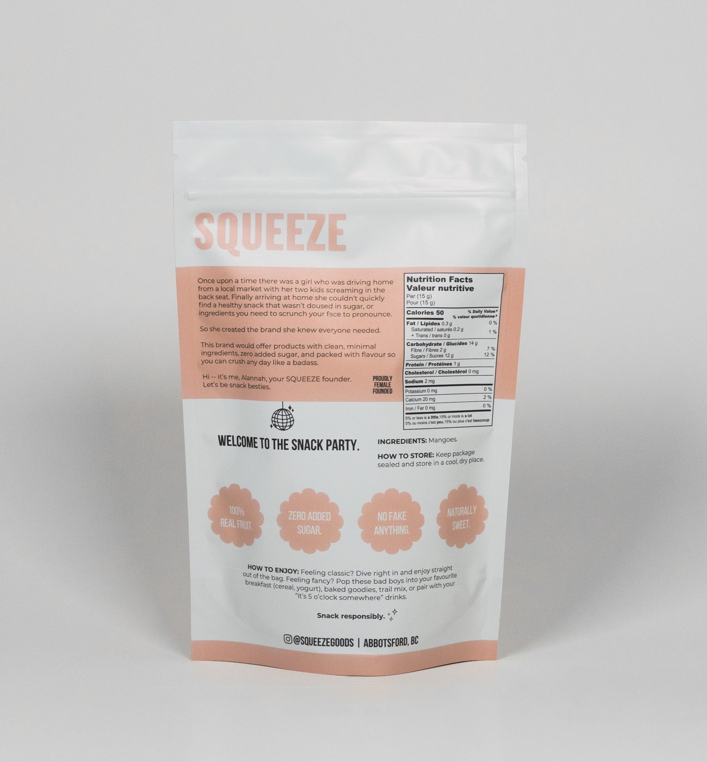 Squeeze freeze-dried fruit mangoes canada abbotsford