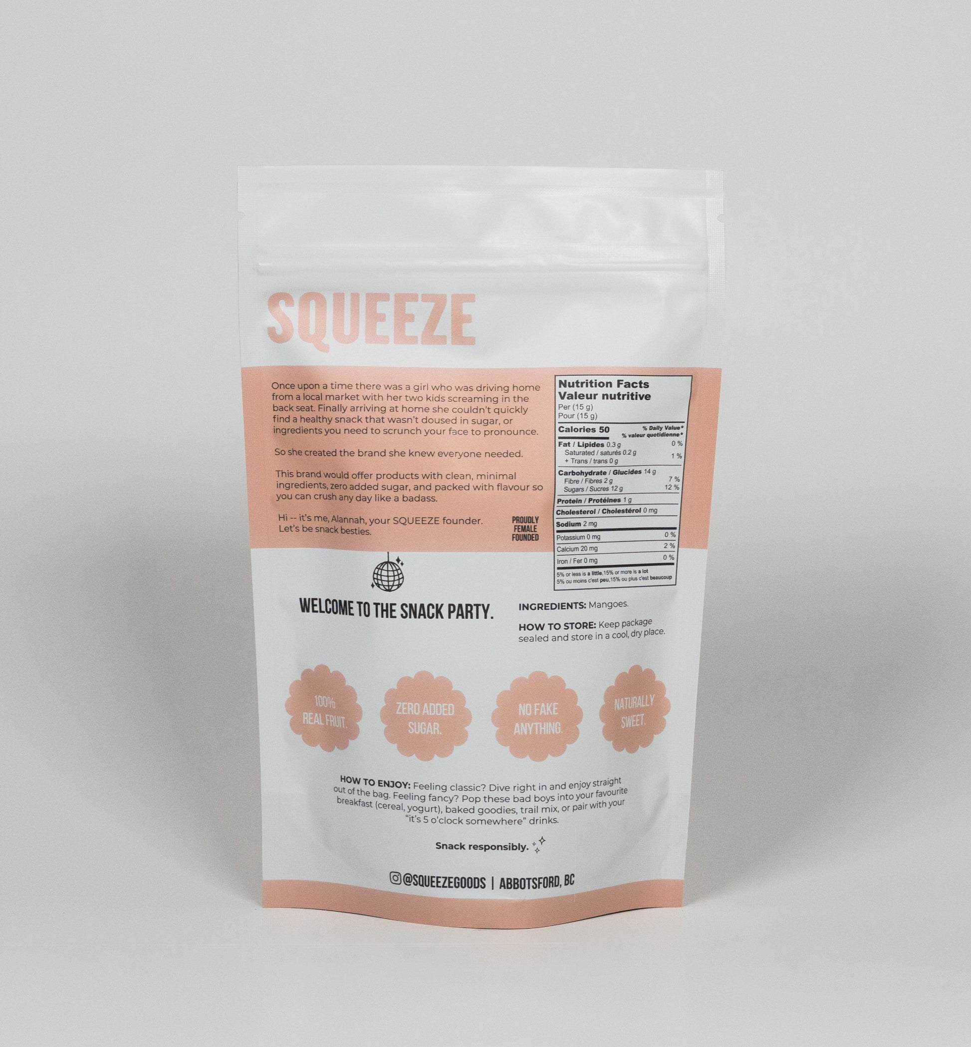 Squeeze freeze-dried fruit mangoes canada abbotsford